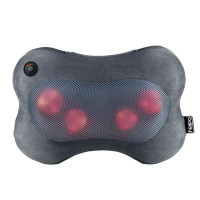 Масажна подушка NAIPO Back and Neck (Ultra soft Plush Fabric) для спини та шиї з підігрівом та функцією масажу Шиатцу MGP 129M